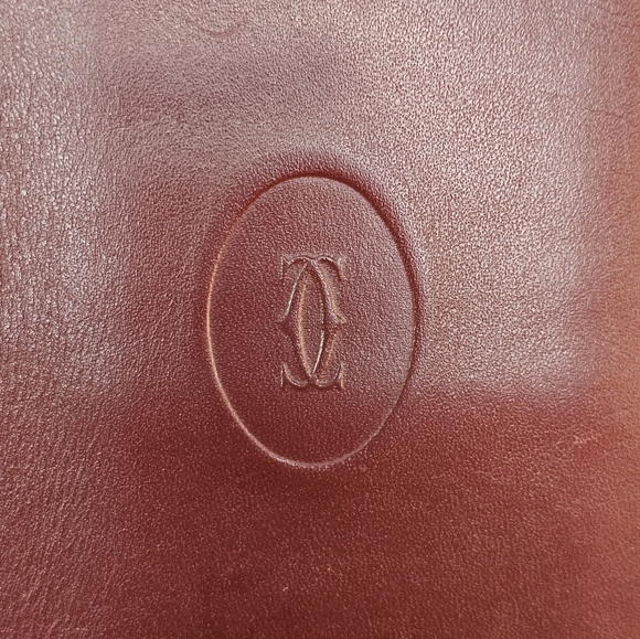 Cartier EUC Mastline Vintage Bordeaux Leather Long Wallet 🍷 - Picture 5 of 16